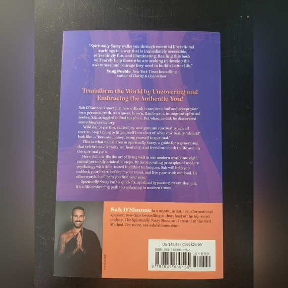 Spiritually Sassy Book by Sah D'Simone - Picture 2 of 2